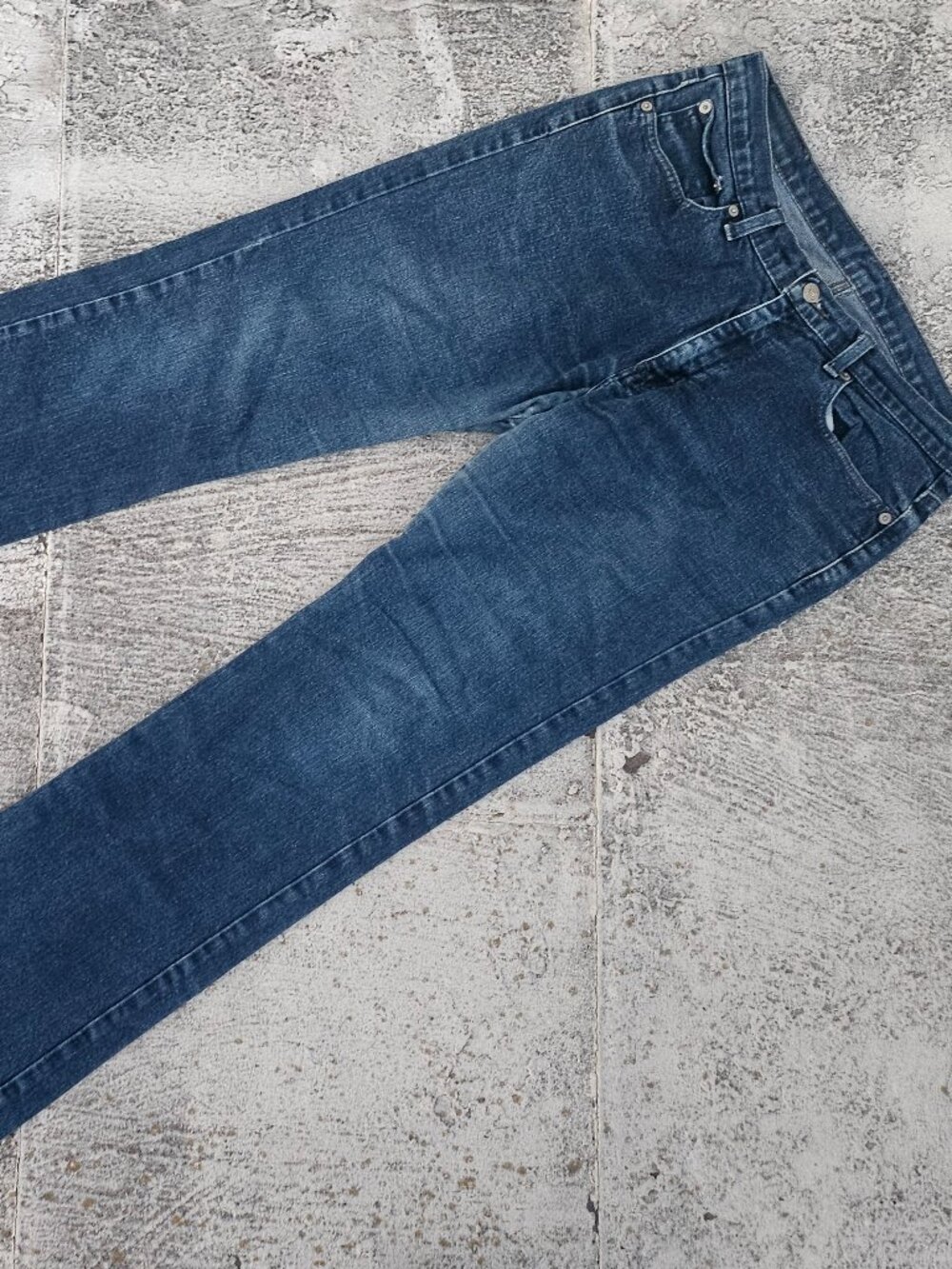 Ralph Lauren Women Boot Cut W/inseam Zip Jeans Blue Denim Pant Size 12